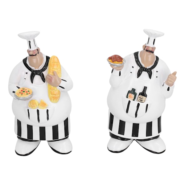 Retro Chef Resin Tredimensionell Väggdekoration för Kök Hotellvägg