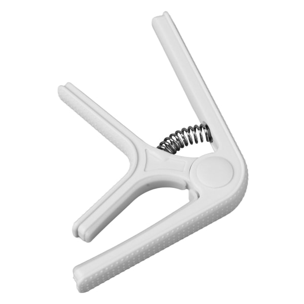Gitarr Capo Clip Clamp med Non Slip Point Universal Great Protection Ukulele Elgitarr Capo White