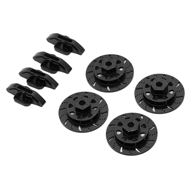 RC-bremseskive aluminiumlegering høy styrke 1/10 Fjernstyrt Bilmetall Oppgraderingsdeler for Axial RBX10Black