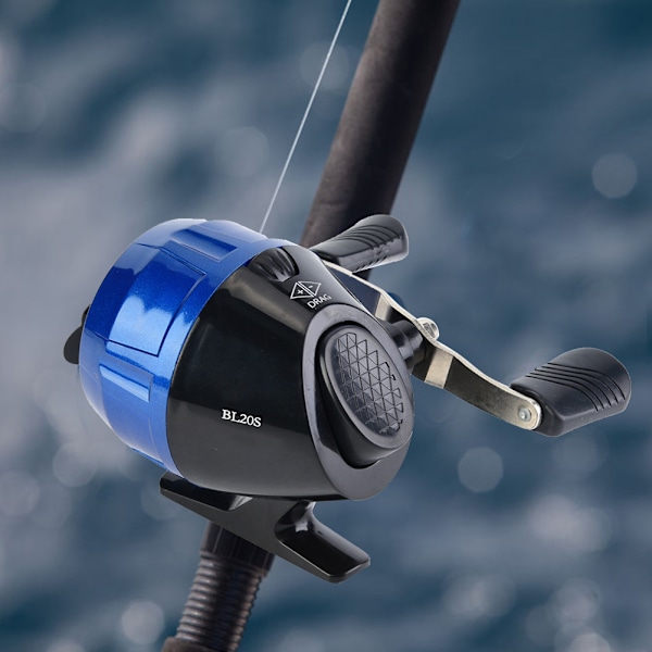 Blå gjutning Spinning Reel Inner Line Shooting Fiskhjul Stängd fiskerulle
