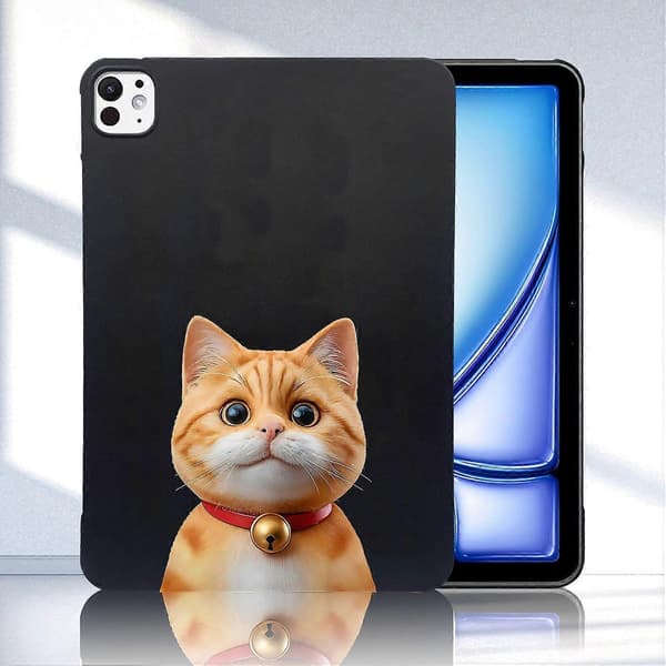 Case for iPad Pro 13 (2024) Pattern Print Slim TPU Tablet Protective Case - Shorthair Cat