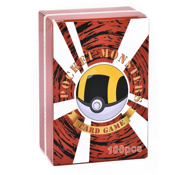 100 st Cartoon Game Card Set TCG Style Card för barn