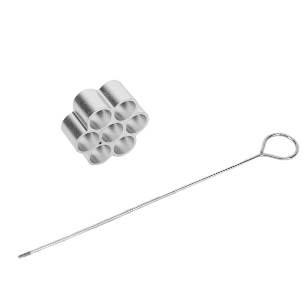Aluminiumlegering DIY bakeform Dessert bikubeform Kjeks Donutform for hjemmekakbutikk 7-hulls stor