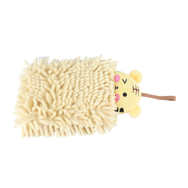 Børnehåndklæde, vandabsorberende, blødt mikrofiber, hængende løkke, tegneseriehåndklæde til badeværelse, køkken, toilet, tiger