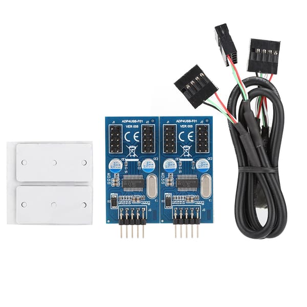 Moderkort 9-pin USB Huvud Multiplikator för WIN2000 / WinXP / 2003 / VISTA / 2008 / WIN 7/ WIN8 32 / 64BIT / Linux / MAC