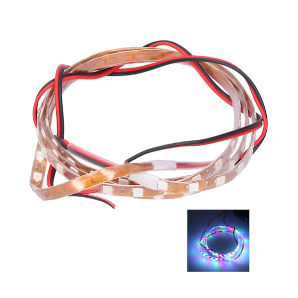 90cm LED-Strips med 90 Lamp Chips Dekorativ Stemningsbelysning 12V Universal til Bil Motorcykel Farverig Lys