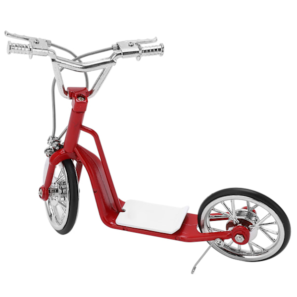 Röd Modell Scooter 1:10 Skala Robust Legering Utsökta Färger Hög Simulering Iögonfallande Gjuten Scooter för Bord Bil