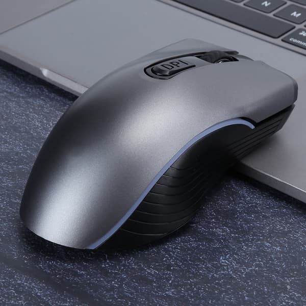 Trådløs mus til Bluetooth genopladelig DualMode computer lydløs spil kontor universal (Space Gray (Dual Mode) 2.4G+for Bluetooth )