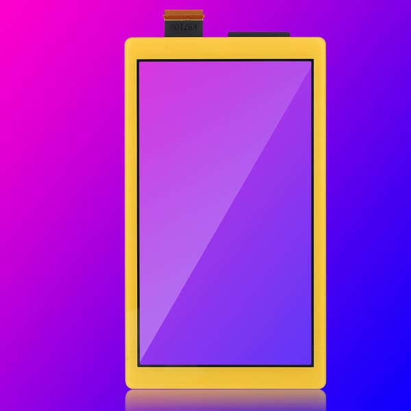 Højkvalitets ABS Touch Screen Spillemaskine Udstyrstilbehør til SWITCH LITE gul