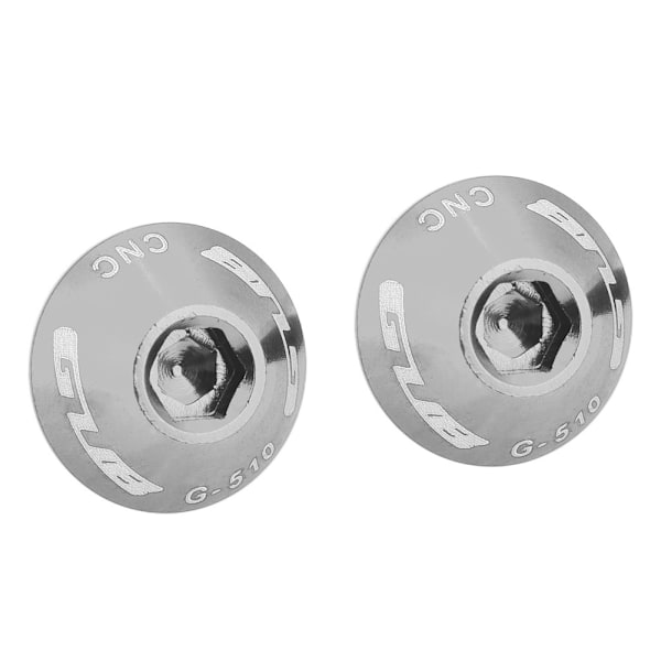 GUB G-510 2st M5 * 12mm Cykel Vattenflaskhållare Hållare Skruvbultar (silver)