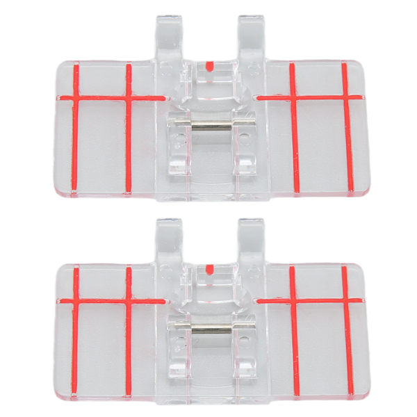 2 stk. Parallel Stitch Trykfod Plast Robust Holdbar Multifunktionel Symaskine Tilbehør til Husholdningsbrug
