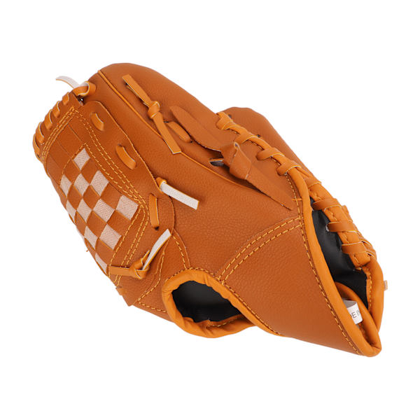 Sport Basebollhandskar PVC Brun Baseboll Pitcher Mitt för Barn Vuxen Träning Utomhus 10.5in