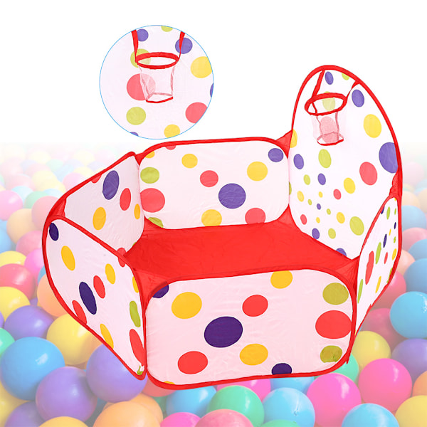 Bärbara tecknade barnleksakstält Babybollar Pool Pop Up Kid Utomhustält (120cm korg)