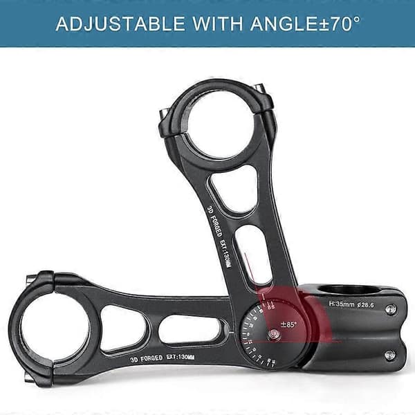 Adjustable MTB Stem 31.8mm 70 Degree 90/110/130/145mm Bicycle Stem Riser