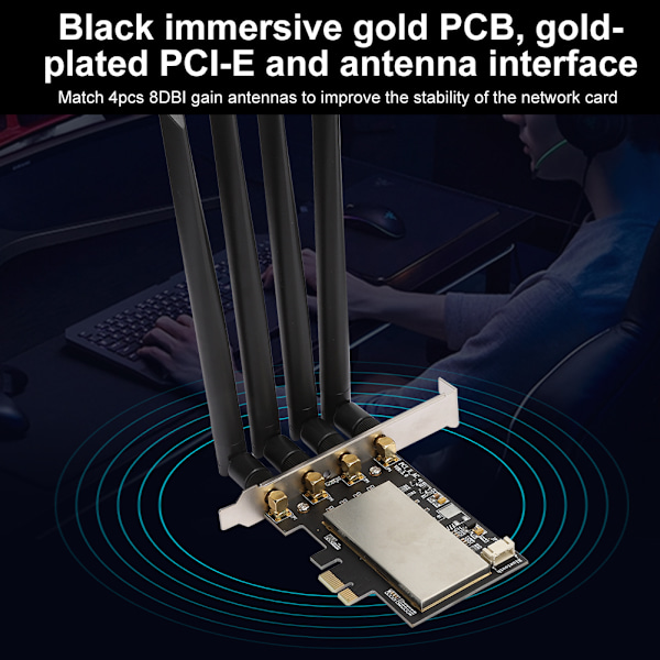 BCM94360CD adapter NGFF til PCI E Konverter Desktop Trådløst Netværkskort Adapterkort