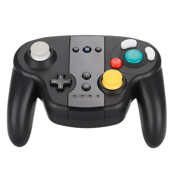 Trådløs Bluetooth-spilcontroller NFC-bevægelsessensor Dual Motor Gamepad Grip til Switch (sort farveæske)