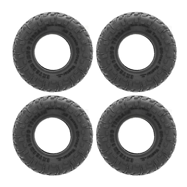 4st 1,0 tums RC-däck Mjukt gummi All Terrain Ersättning RC-bildäck för Axial SCX6 1/6 RC-bil