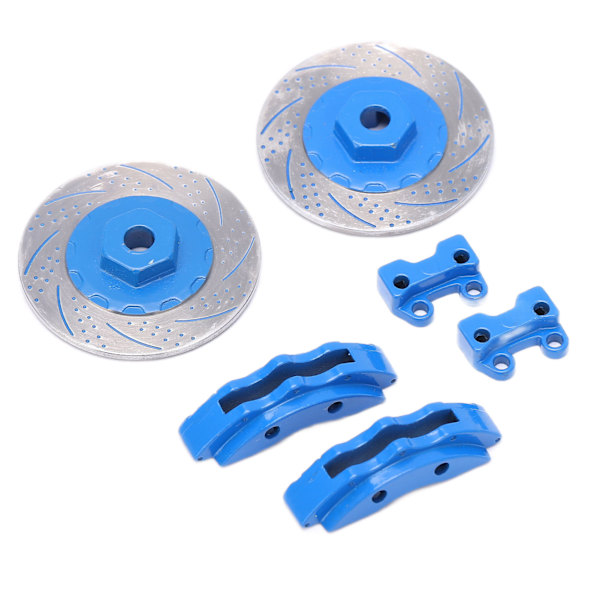 2 stk. RC-bremseskiver RC-simuleringsbremseskiver i aluminium til TRAXXAS TRX4 TRX6Blue