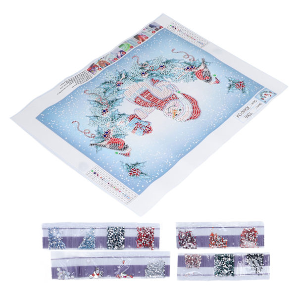 Diamond painting DIY Christmas Snowman 5D Diamond painting Broderi Dekorativ målning