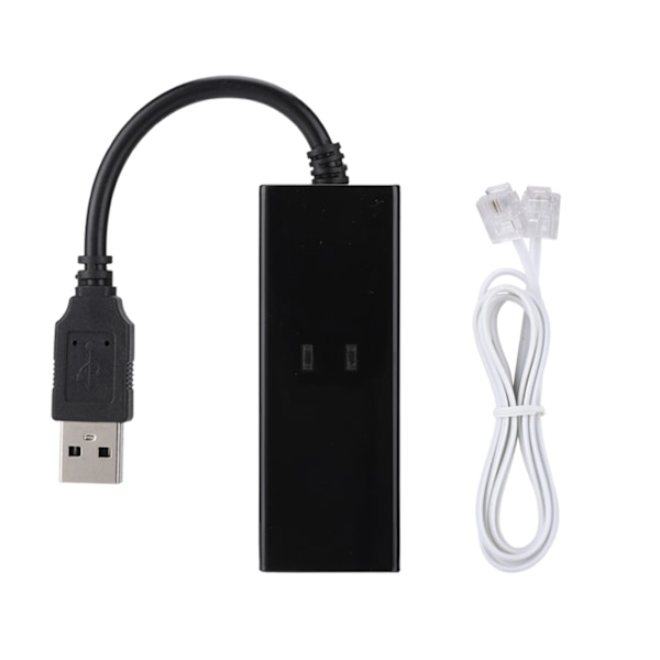 USB 56K Externt Uppringt Röstfax Datamodem Passar För Win7 Win8 Win10 XP