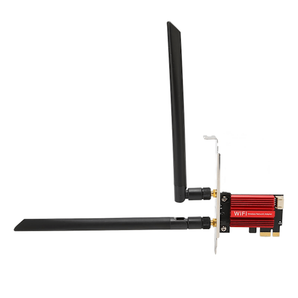 PCIe Nätverkskort 2.4GHz 300Mbps 5GHz 867Mbps Dubbla Antenner MU MIMO BT4.2 PCIe WiFi Adapterkort för Stationära Datorer