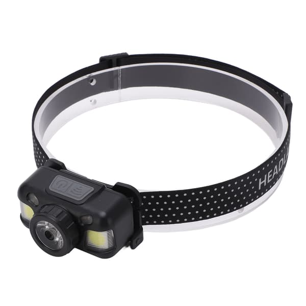 Oppladbar hodelykt Super Bright Fixed Focus Sensor Mini hodelykt for camping, sykling, løping og fiske