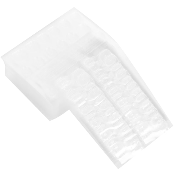 50 ark vandtætte dobbeltsidede falske negle klæbende faner gennemsigtig gel negletape