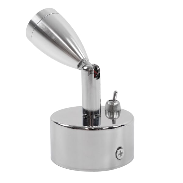 12V 3W LED Liten Spotlight Varmt Hvit Svingbar Leselampe Innendørs Belysning for Bobil Yacht Campingvogn Trailer Hotellrom