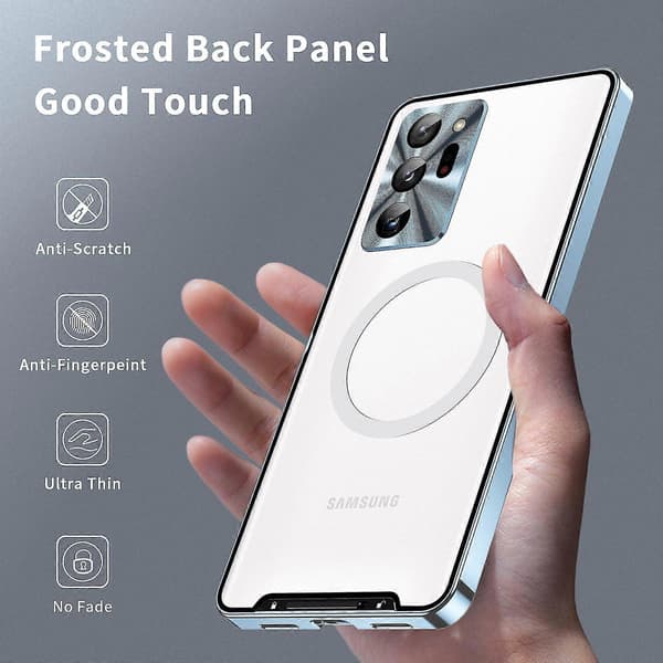 Hard Magnetic Case with Lens Protector Compatible with Samsung Galaxy S23 Ultra Plus