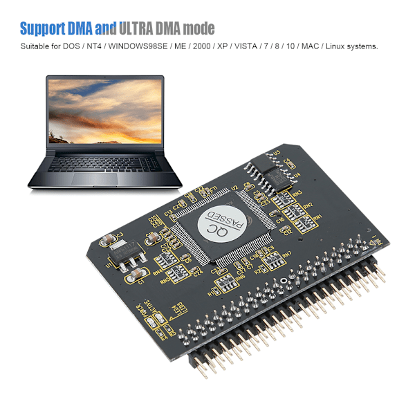 Laptop TF til IDE Adapterkort til DOS / NT4 / WINDOWS98SE / ME / 2000 / XP / VISTA / 7 / 8 /10 / MAC / Linux