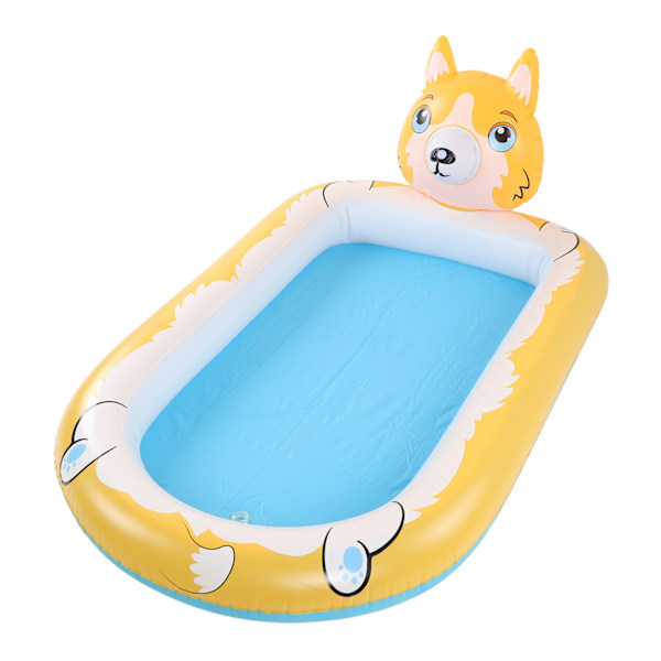Täytettävä sprinklerialtaalla PVC Kids Cute Water Spray Pad Splashing Fountain Toys ulkoilmaan takapihalle pentu