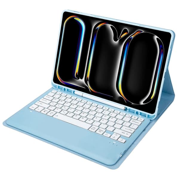 A14B Bluetooth Keyboard Case with Pen Holder for iPad Pro 13 (2024), Ultra-thin Tablet Case
