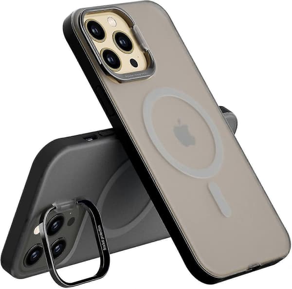 Magnetisk deksel med stativ Kompatibel med iPhone 13 Pro Max/iPhone 13 Pro/iPhone 13, Støtsikker beskyttelse