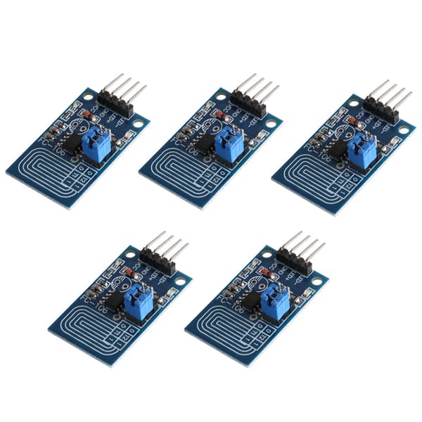 5st Kapacitiv Touch Dimmer Steglös Dimning PWM Kontrollpanel LED Dimmer Switch Modul