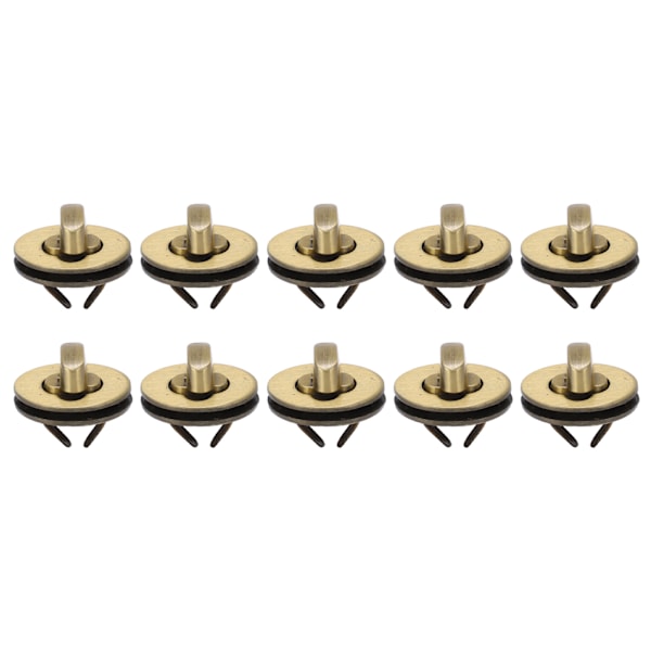 10 Set Vridlås Klassisk Design Elliptisk Hög Hårdhet Väsklås för DIY Bagage Väskor Handväskor