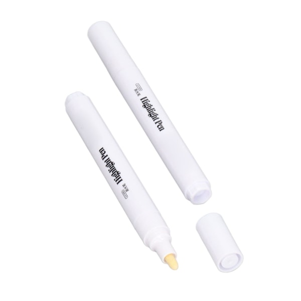 2st vit markör 3,0 mm Luktfri ogenomskinlig vattentät vit färgpenna för målning Skissillustration
