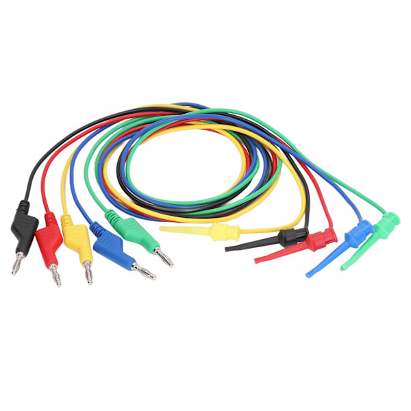 5 stk. banan-testledning multi meter testkabel ledningstråd 30VAC 60VDC 15A til vedligeholdelse