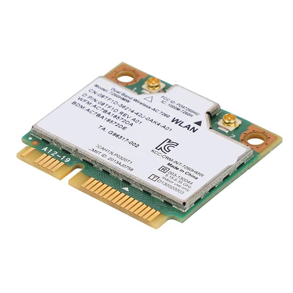 För Intel 7260HMW Universal Nätverkskort Bluetooth4.0 Mini PCI-E Gränssnitt NIC för Bärbar Dator
