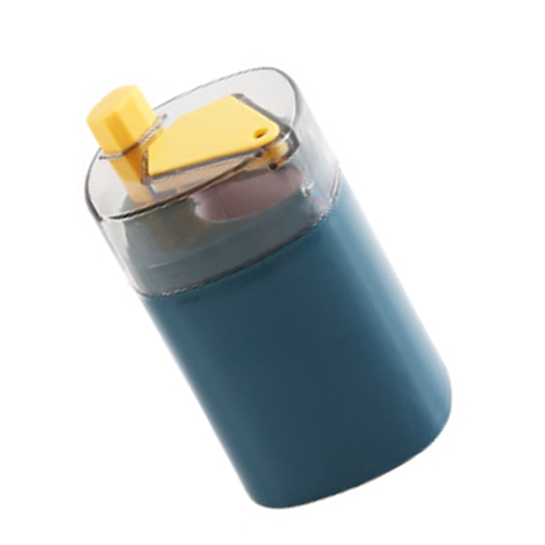 Återanvändbar tandpetarehållare Automatisk popup-dispenser Plast tandpetare förvaringsbehållare för hemmet Marinblå