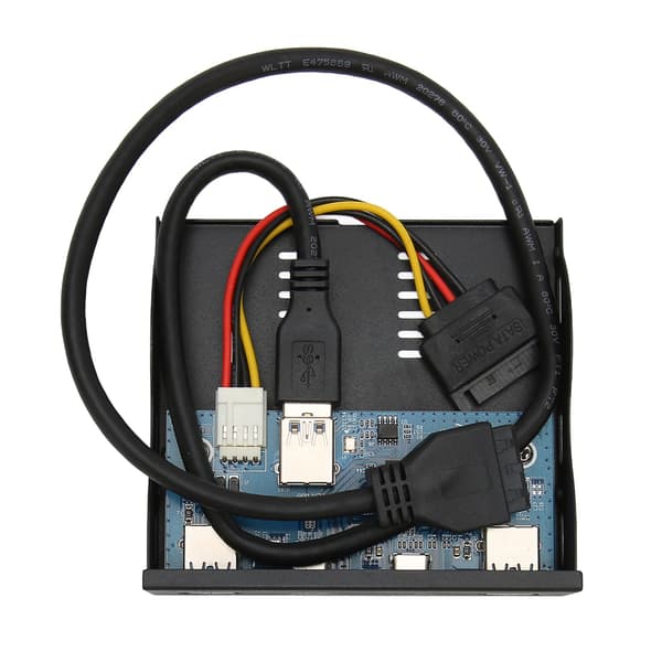 USB 3.2 Frontpanel Hub 6 Porte 5Gbps Høj Hastighed Plug and Play Stabil Front Floppy Disk Drev Panel til Desktop Kabinet