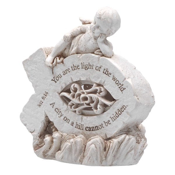 Nativity Figur Nydelig Ornament Premium Resin Ideell gave Solid Slitesterk engelstatue for hjemmekontor