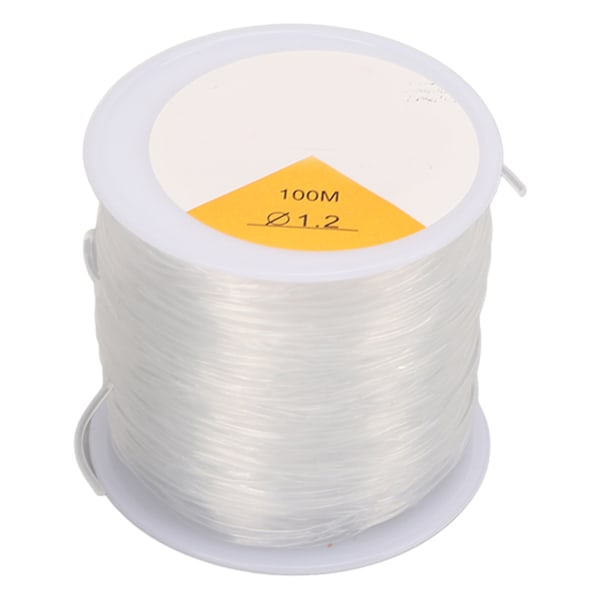 1,2 mm Krystalltråd DIY Håndverk Transparent Elastisk Rund Klar Elastisk Tråd med 2 Perlenåler for Sying