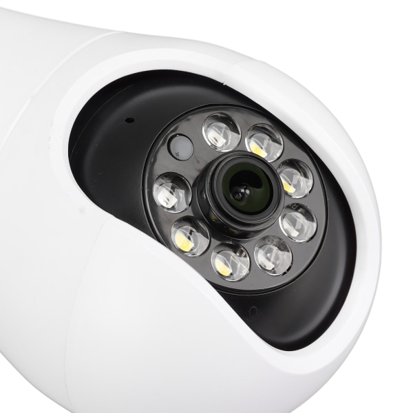 1080P lyspære sikkerhetskamera med E27-sokkel Fargerikt infrarødt 5GHz trådløst WiFi-kamera for hjemmeovervåking 110‑240V