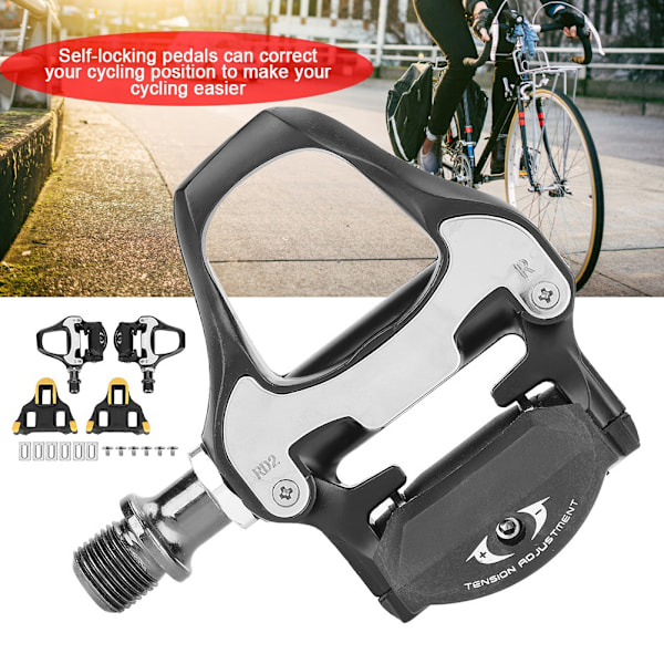GUB 1 par aluminiumlegering Selvklikkende racercykelpedaler Reparationsdele Tilbehør