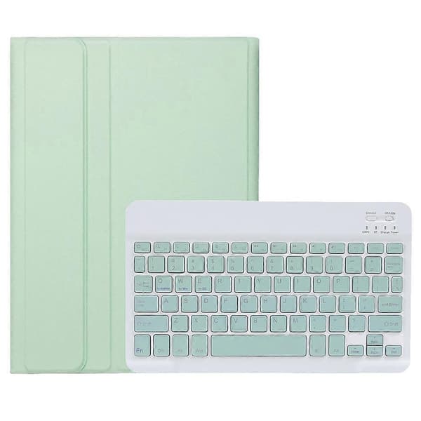 A13B Leather+TPU Tablet Case Bluetooth Keyboard Case with Pen Holder for iPad Pro 11 (2024)