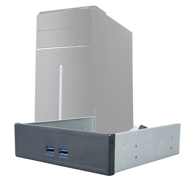Höghastighets 20-Pin 2-Port USB 3.0 Hub Optisk Diskenhet Frontpanel