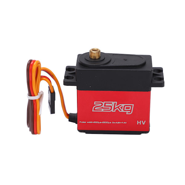 25 kg RC Digitaalinen Servo Korkea Vääntömomentti Täysmetalli RC-Ohjauslaite 1/10 1/8 RC-Autoille