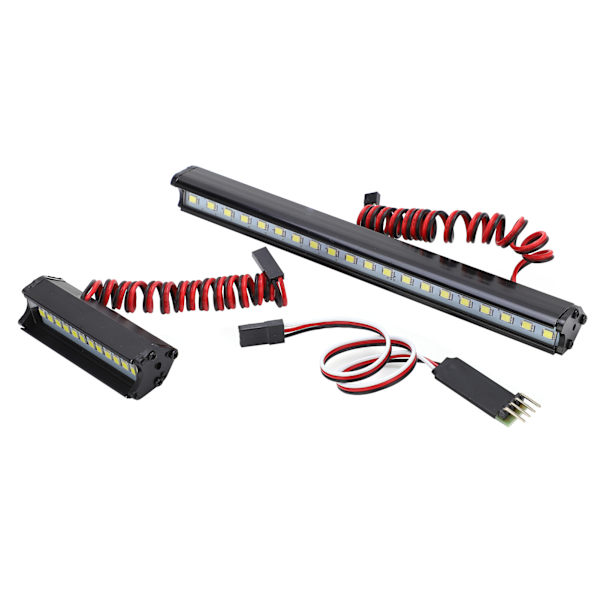 Simulerings-Universal Lange og Korte Bilforlygter Praktisk Holdbar 1/10 Dobbelt Række Spotlights til SCX10 90046
