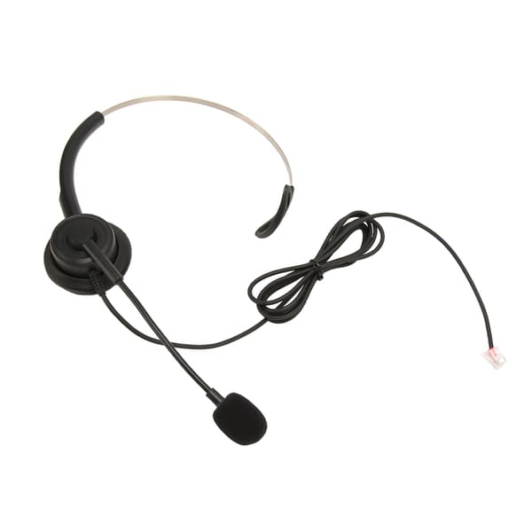 Telefon Headset Enkelt Øre Professionel Støjreducerende Justerbart Kablet Telefon Headset til Call Center Kundeservice