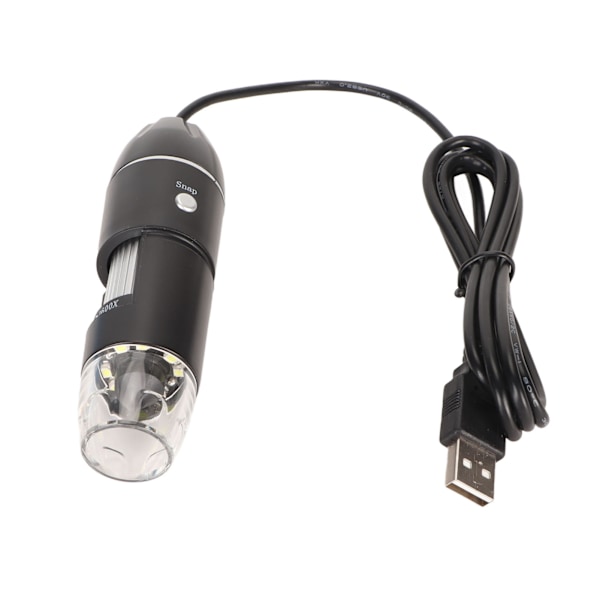 USB Type C Digitaalinen Mikroskooppi 50X - 1600X Mikroskooppikamera 8 LEDillä Puhelimille, Tietokoneille, Lapsille, Opiskelijoille, Insinööreille, 5V DC